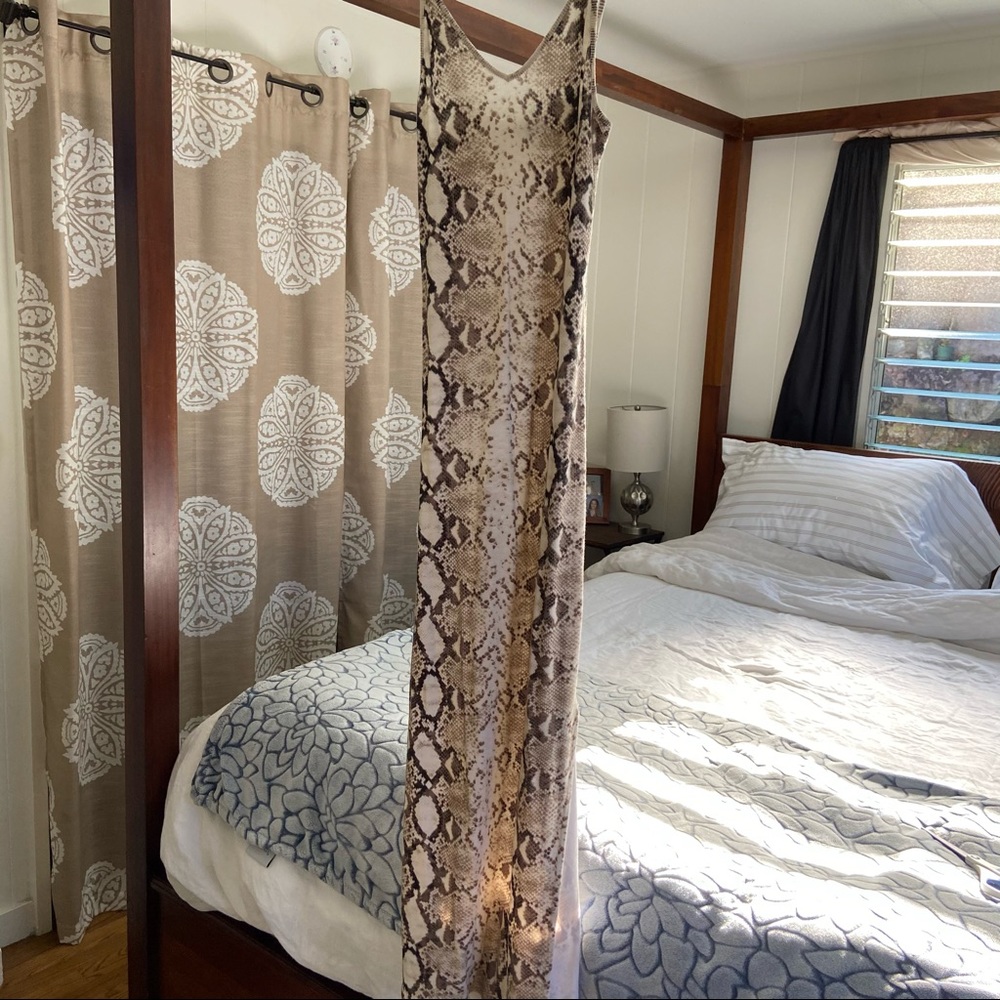 Indah Body Snakeskin Maxi Dress